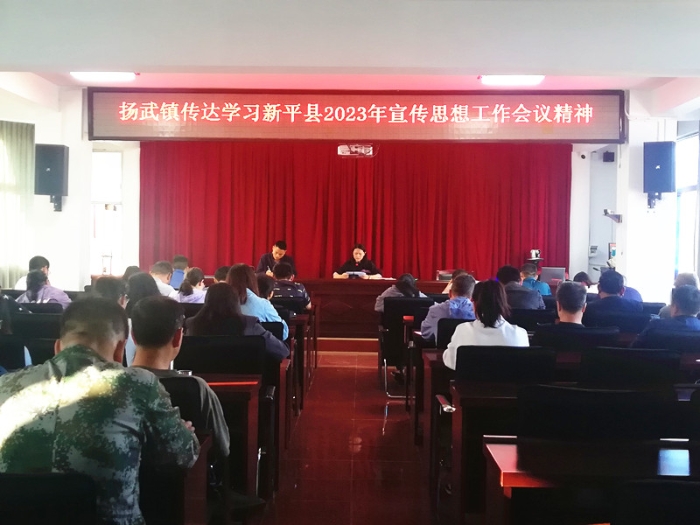 扬武镇传达学习宣传思想工作会议精神1_副本